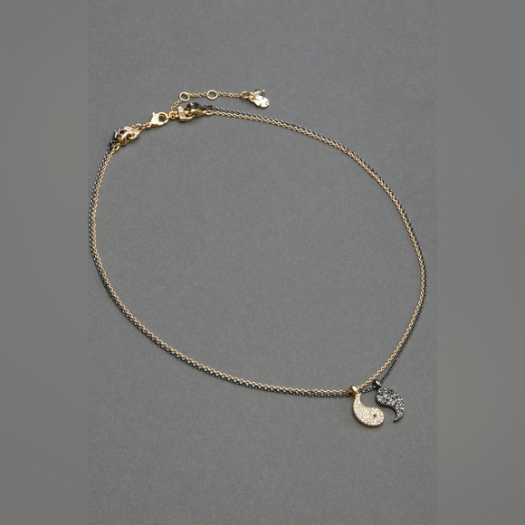 Lucky Brand Yin Yang Pave Friendship Necklace - Picture 1 of 4